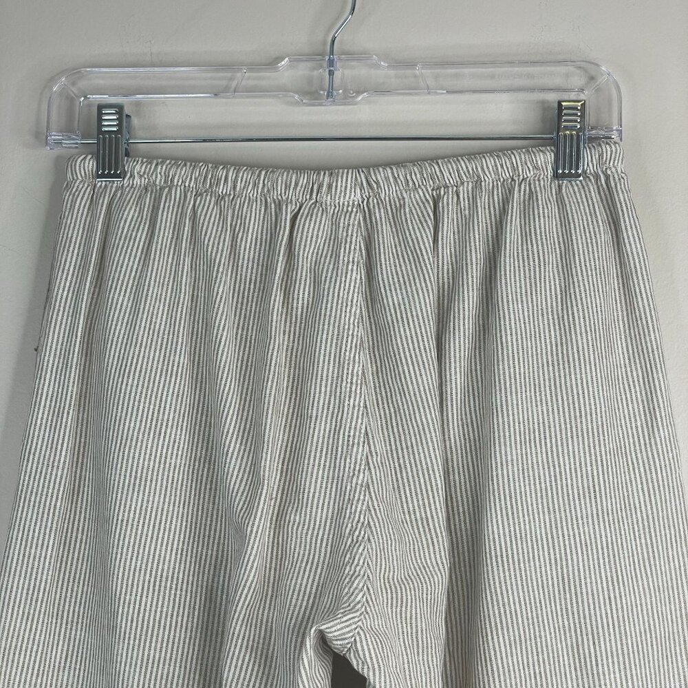 John Galt Pants Women Small Linen Blend Beachy Neutral Capsule Wide Leg Melville - Picture 13 of 15